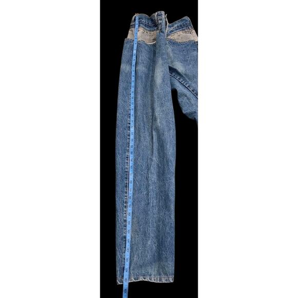 Vtg Guess Paris Jeans Georges Marciano Tapered High Rise Denim Size 24x29 Actual - Picture 12 of 14